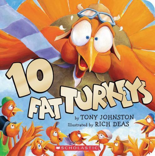 10 Fat Turkeys – 9780545164696, Tony Johnston, board book