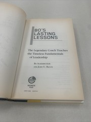 John Bacon SIGNED Bo’s Lasting Lessons Michigan Bo Schembechler 2007 1st Ed IVAN