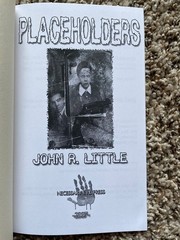 PLACEHOLDERS John R. Little 275 copy SIGNED/NUMBERED Necessary Evil Press chap