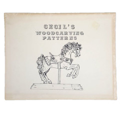 Cecil’s Woodcarving Patterns Book Animals Native Indian Golf Wood Turning Crafts