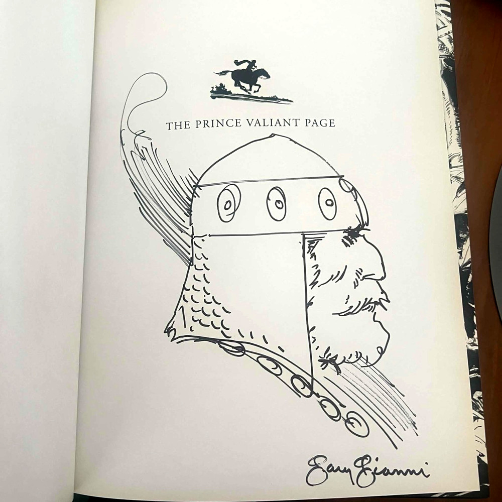 SIGNED + SKETCH Prince Valiant Page Gary Gianni Robert Wagner Mike Mignola BOOK