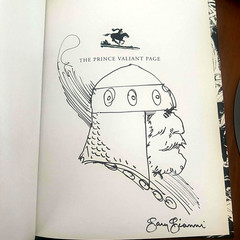 SIGNED + SKETCH Prince Valiant Page Gary Gianni Robert Wagner Mike Mignola BOOK