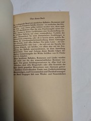 Balladen, Romanzen Und Lieder by Friedrich Schiller 1984 Vintage German 80’s PB