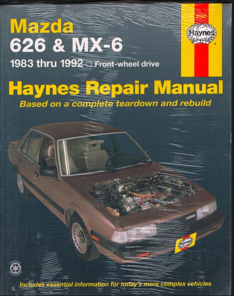 Haynes Repair Manual Mazda 626 MX-6 1983-1992 Front-Wheel Drive MN3020
