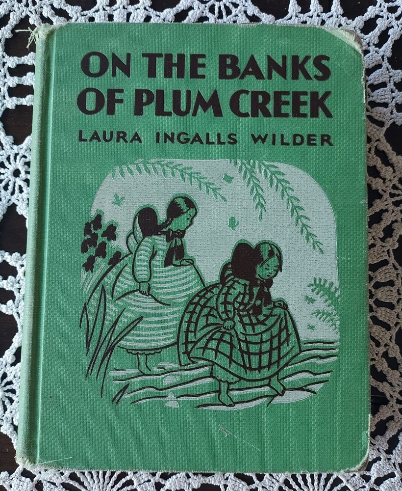 On the Banks of Plum Creek Laura Ingalls Wilder 1937 Vintage Hardcover Book