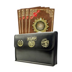 Tajweed Qur’an (Whole Qur’an, 30 Individual Books, With Leather Case) (10″x14″)