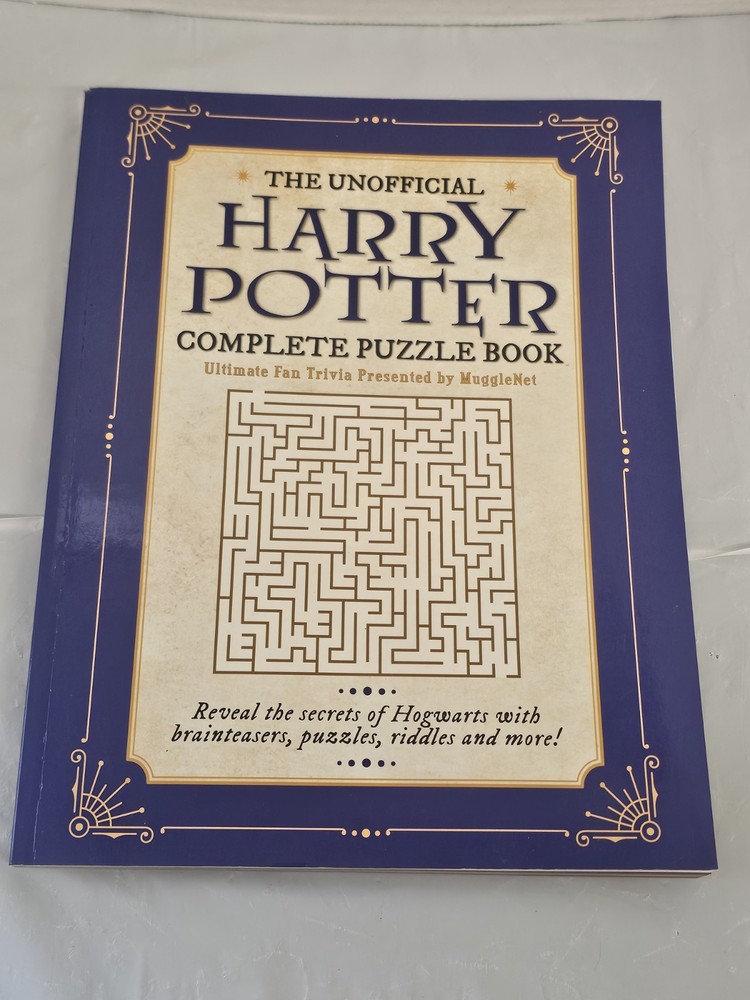 The Unofficial Harry Potter Complete Puzzle Book 8.5” X 11” Size Book Never Used