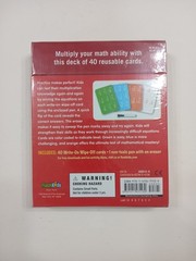 Multiplication Flashcards Write & Wipe 40 Cards with Dry Erase Pen Learning