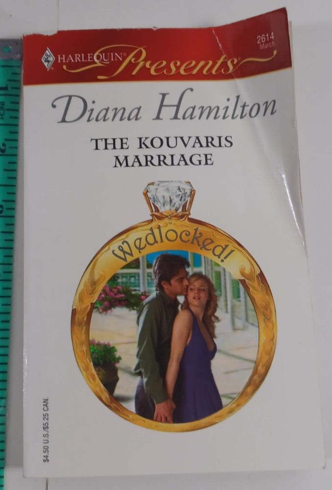 the kouvaris marriage by diana hamilton novel fiction paperback good