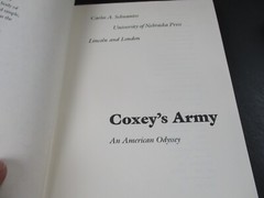COXEY’S ARMY by Carlos A. Schwantes Nebraska Press 1985 Hardcover w/DJ