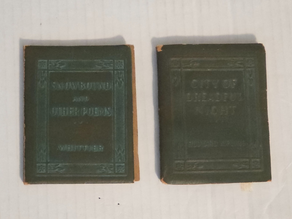 Little Leather Library – Antique Books – City of Dreadful Night & Snowbound