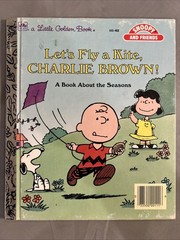 Vintage A Little Golden Book Let’s Fly A Kite, Charlie Brown! 111-62 1987 #2928