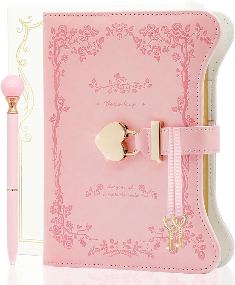 hi! SCI Diary with Lock and Keys for Girls & Women, 360 Pages Journal with Lock