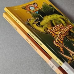 Paleo Joe Dinosaur Detective Club 2 Both Signed Book Lot Stegosaurus Sabertooth