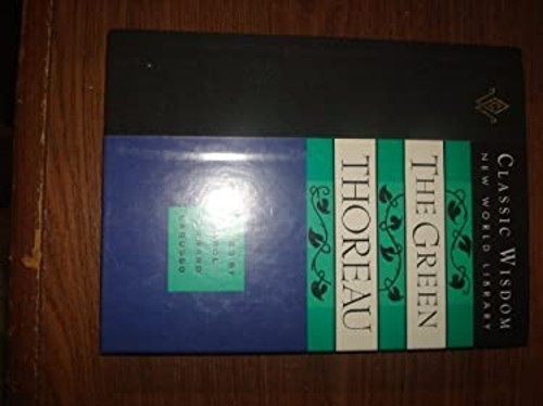 The Green Thoreau Hardcover Henry David Thoreau