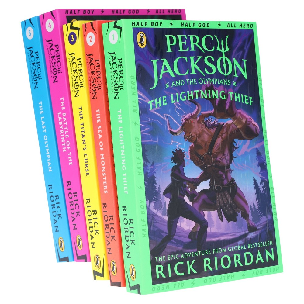 Percy Jackson And The Olympians Series By Rick Riordan 5 Books – Ages 9+ – PB
