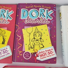 Lot of 7 Dork Diaries by Rachel Renee Russell Hardcover 1 2 4 9 10 13 15