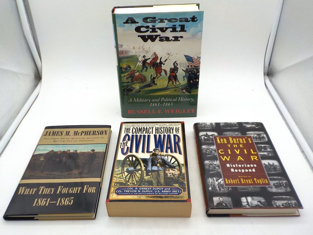 CIVIL WAR 4 Books Ken Burns-Military Political History-What They Fought For