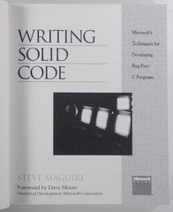 1993 Steve Maguire WRITING SOLID CODE Microsoft’s Bug-Free C Programming Guide