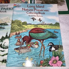 Dover Vintage Coloring Books Lot of 9 Assorted Educational 1981-2002 Unused