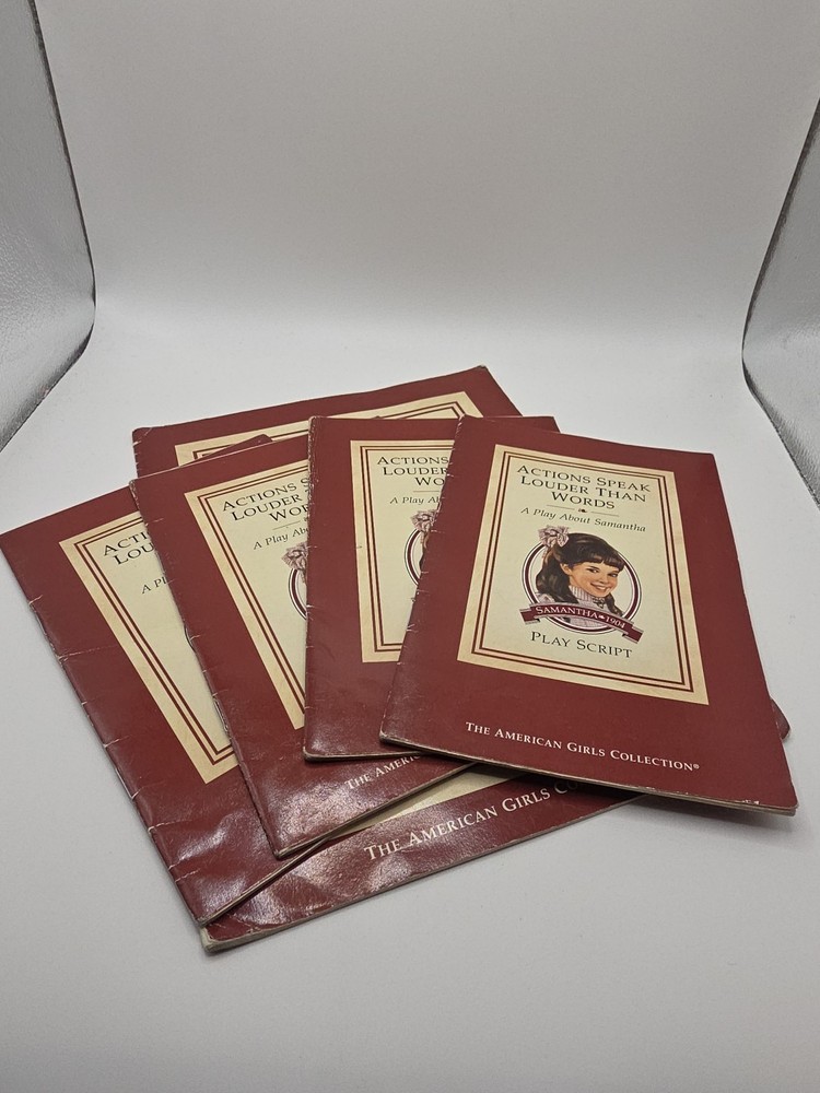 Vtg American Girls Pastimes Samantha’s Theater Kit Director’s Guide & 4 Scripts