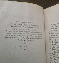 The Perennial Philosophy by Aldous Huxley Hardcover, First US Edition (1945)