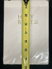 Holy Bible KJV Old & New Testament Red Letter Edition White Leatherette