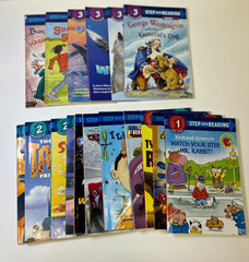 Step Into Reading Lot of 17 Level 1-3 Readers Dinosaurs Cars Batman Whales