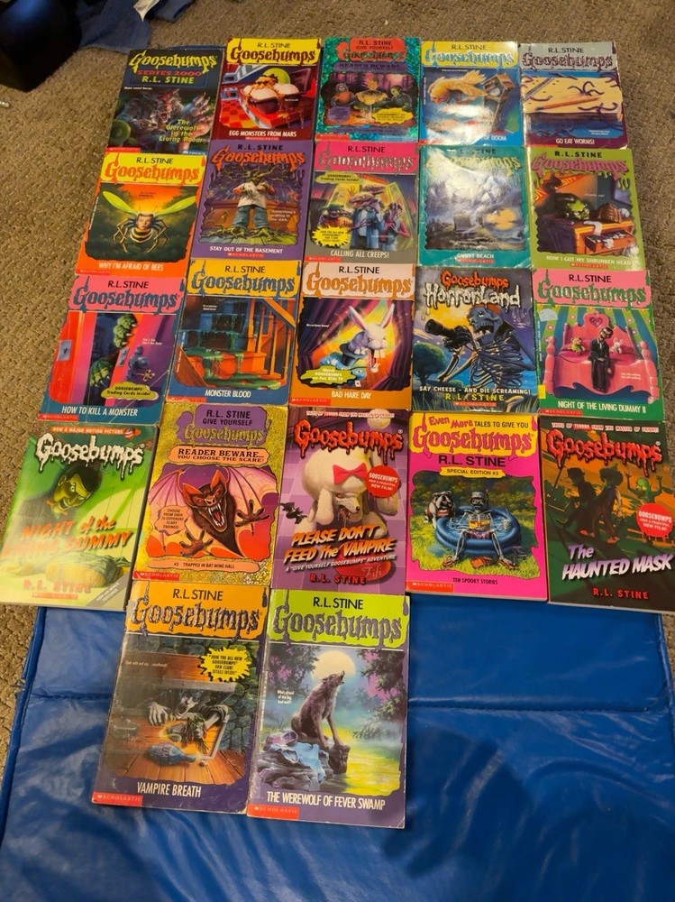 Goosebumps 22 Book Lot R.L. Stine 13 1990s First Print Scholastic