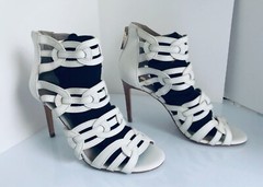 Louise et Cie Open Toe Heel Leather Sandals. 3.5in Heel