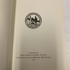 Old Scituate MA 1970 Reprint Of 1921 Publication History DAR Cushing Chap 489C