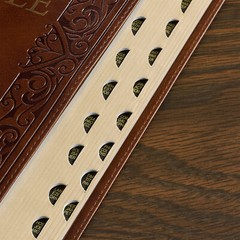 Medium Brown KJV Deluxe Bible with Thumb Index BRAND NEW in Shrink Wrap!!!