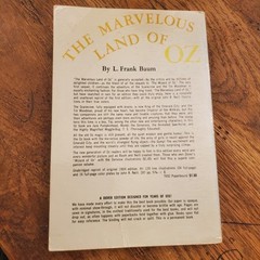 1961 Marvelous Land of Oz With 16 Color Plates! L. Frank Baum Vintage Paperback