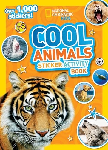 National Geographic Kids Cool Animals Sticker Activity Book: Over 1,000 s – GOOD