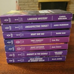 Lot of 7 Harlequin Intrigue Mass Market Paperback Books Juno Rushdan and More