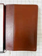 NLT Study Bible New Living Translation TuTone Brown & Tan LeatherLike Boxed EUC