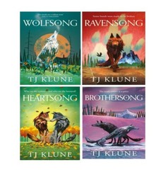 TJ Klune Collection 4 Books Set Ravensong , Wolfsong , Heartsong ,Brothersong PB