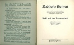 Kehl und das Hanauerland 1931