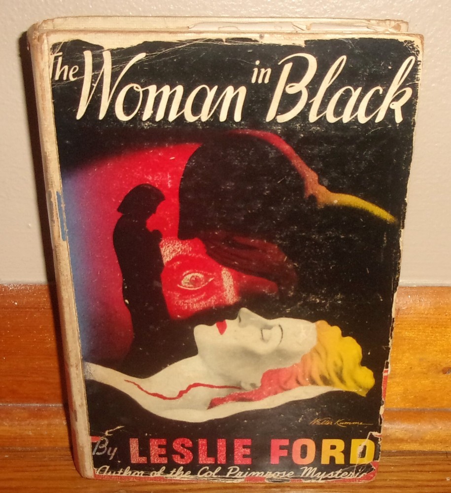THE WOMAN IN BLACK-1947 Mystery Novel-LESLIE FORD-Very Good 1st Edition HC w/DJ!