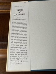 Time Of Wonder by Robert McCloskey 1981 HC Book With Dust Jacket Excellent Maine