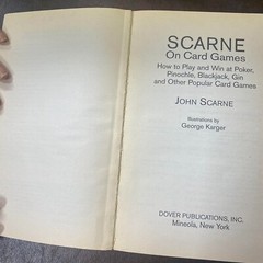 Scarne on Card Games How to Play and Win at Poker and other Games by John Scarne
