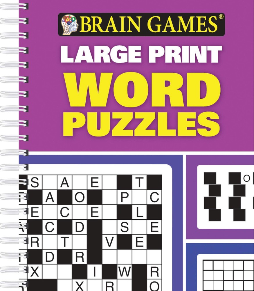 Brain Games – Large Print – Word Puzzles