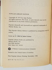 ALGIS BUDRYS (JAMES GURNEY SIGNED) 1ST POPULAR LIBRARY EDITION- Michaelmas, 1986