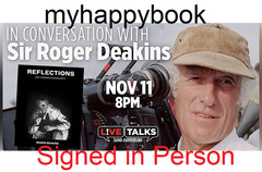 SIGNED Reflections : On Cinematography by Roger Deakins with event photos/flyer