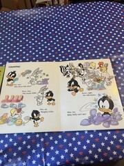 Two Baby Looney Tunes Hard Cover Learning Books