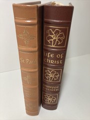 Easton Press THE LIFE OF CHRIST by Giuseppe Ricciotti + ST PAUL | Collector Eds