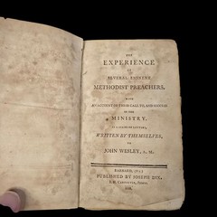 John Wesley. The Experience of Several Eminent Methodist Preachers 1812