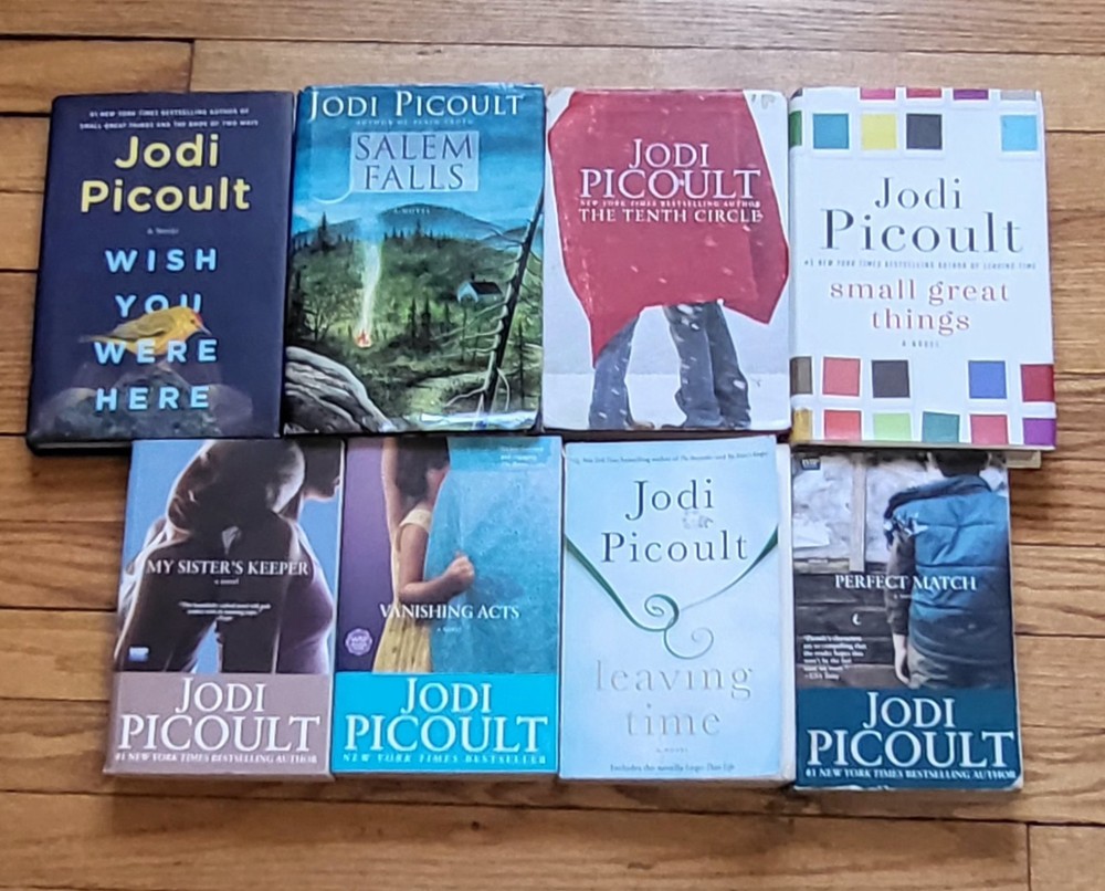 Lot Of 8 Jodi Picoult 4 Hardcover 4 Pb Salem Falls Vanishing Acts Perfect Match