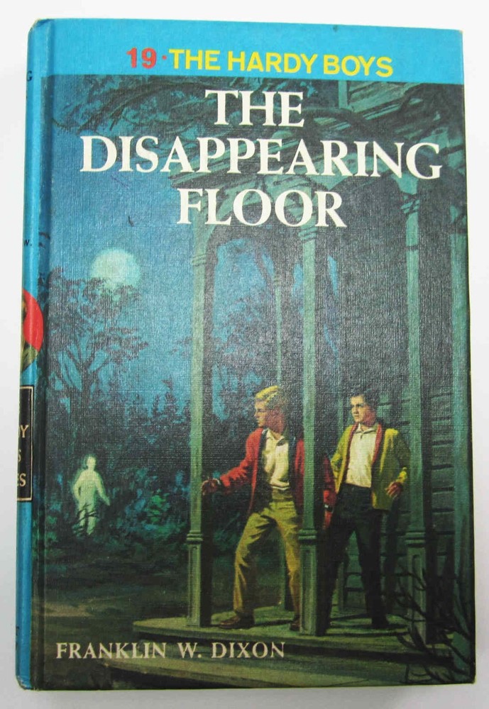 Hardy Boys The Disappearing Floor Hardcover Book #19 1977 Print White Multi EP