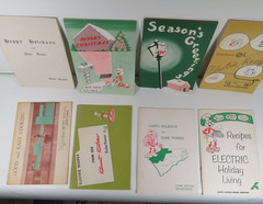 LOT OF 13 VINTAGE DUKE ENERGY HOLIDAY RECIPE BOOKS ALL 9″X6″ VARIOUS YEARS 60-70